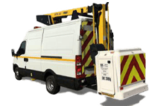 Car Hire Macclesfield - 12.5M Cherry Picker 3.5T - Van hire Macclesfield