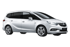 Car Hire Macclesfield - Vauxhall Zafira 7-Seater - Minibus hire Macclesfield
